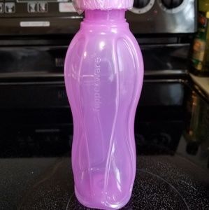 Small Tupperware Flip Top Pink Eco Water Bottle